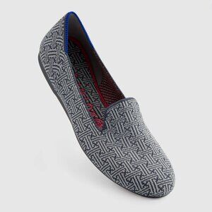 Rothy's Loafers in "Charcoal Grid," grey/gray pattern, EUC, size 8